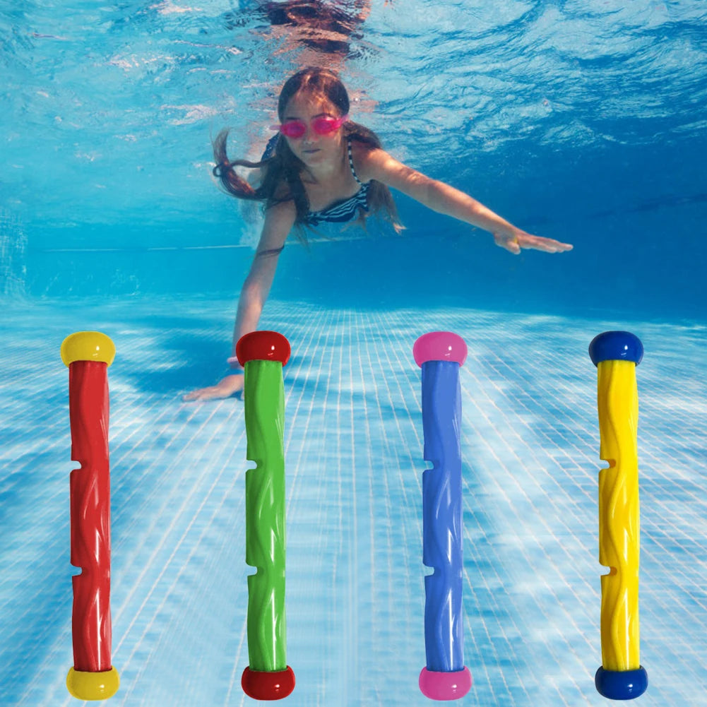 4Pcs Summer Pool Diving  Multicolor Cartoon Pool Sinking  Creative Throwing Dive Water  Swimming Pool Accessories