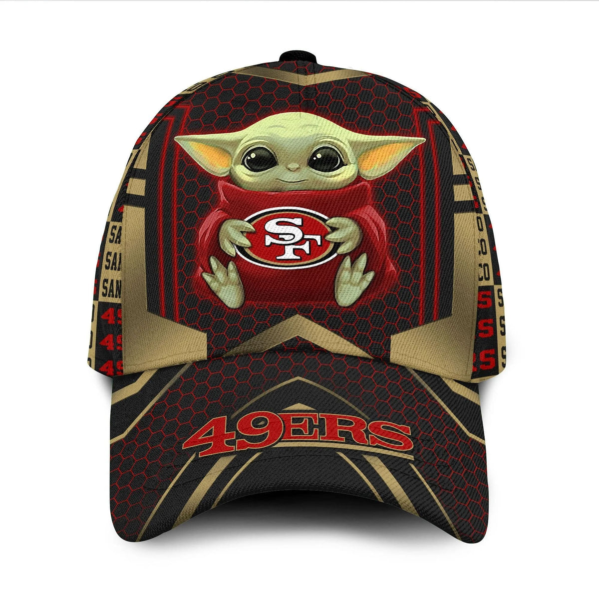 San Francisco 49ers Baby Yoda All Over Print 3D Classic Cap