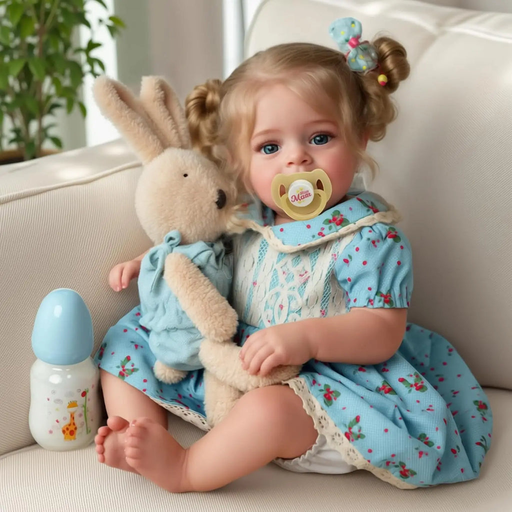 BABESIDE Lifelike Reborn Baby Dolls - 20 " Realistic-Newborn Baby Dolls Blond Girl with Accessories For Kids Age 3+