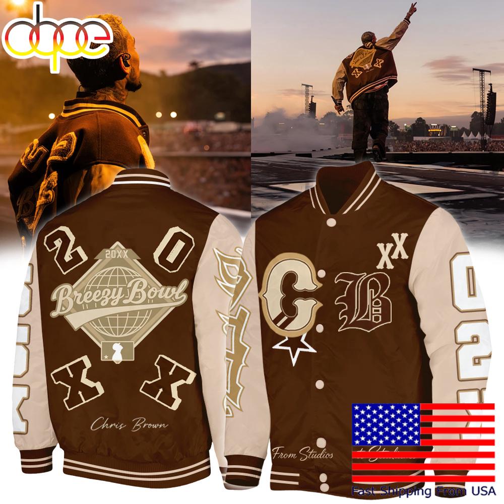 Chris Brown Breezy Bowl XX Baseball Jacket